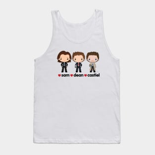 Love Sam, Dean & Castiel - Supernatural Tank Top